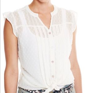 Matilda Jane White Cresting Wave Top